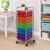 Honey-Can-Do 10-Drawer Rolling Craft Storage Cart, Rainbow