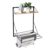 Honey-Can-Do Wall-Mount or Over-The-Door Compact Collapsible Drying Rack with Extra Shelf, Black & Oak