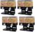 Honey-Can-Do Zevro Compact Dry Food Dispenser, Dual Control, Black/Chrome (Pack of 4)