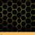 Honeycomb Upholstery Fabric By The Yard,Modern Hexagon Theme Reupholstery Fabric for Chairs, Geometrical Room Decorative for and Home DIY Projects, 1 Yard, Black Yellow