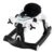 HONEY JOY 6 in 1 Baby Walker, Airplane Foldable Toddler Activity Center w/Adjustable Height & Speed, Push Mode, Music, Removable Cushion, Infant Walker with Wheels for Boys Girls 6-18 Months, White