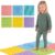 HONEY JOY 6 PCS Tactile Sensory Mats for Kids & Adults, Interlocking Puzzle Floor Tiles with Rich Colors & Embossed Nature Patterns, Soft Massage Textured Mats for Children with Autism