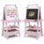 HONEY JOY Art Easel for Kids, 3-in-1 Double-Sided Wooden Toddler Easel w/Magnetic White Board & Chalkboard, Paper Roll, 2 Storage Bins, Painting Dry Erase, Kids Easel for Boys Girls Aged 3+ (Pink)