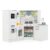 HONEY JOY Corner Kids Kitchen Playset, Modular Wooden Play Kitchen for Toddlers, Range Hood, Separated Washing Basin, Little Chef Pretend Toy Kitchen Set w/Lights and Sounds(White)
