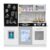 HONEY JOY Kids Kitchen Playset, Wooden Little Chef Pretend Toy Kitchen Set w/Chalkboard, Telephone, Utensils, Oven, Microwave, Sink, Storage, Play Kitchen for Toddlers Boys Girls, White Golden