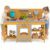 HONEY JOY Mud Kitchen, 44.5” Cedar Wood Pretend Play Kitchen for Toddler, Real Faucet w/Running Water, Sink, Accessories, Planter Box, Outdoor Kids Kitchen Playset for Garden Fun, Natural