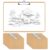 Hongri Wooden Large Clipboard, 11 x 17” Hardboard Drawing Board, 12Pcs