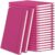 Honoson 20 Pack A5 Lined Journal Notebooks Hardcover Executive Notebook 5.5″ x 8.3″ PU Leather Wide Ruled Journals Bulk 160 Pages for Back to School Supplies Office Business Home (Rose Red)