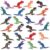 Honoson 24 Pcs 3D Printed Tyrannosauru Skeleton Fidget 3D Printed Small Animal Flexible Cute Articulating Pet Stress Relief Fidget for Home Decoration and Display