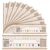 Honoson 40 Pcs Boho Retro Desk Name Plates for Classroom Back to School Student Desk Name Tags with Alphabet Number Line Ruler Nameplates Labels for Office First Day of School Teacher Supplies