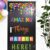 Honoson Amazing Things Happen Here Classroom Door Decor Bulletin Board Set Motivational Door Decor Inspirational Welcome Cutout for Classroom Back to School Educational Learning Activities