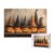 Honozo 1000‑piece Wood Jigsaw Puzzle Glowing Jack‑o’‑Lanterns