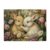 Honozo Soft Yellow Glow Wild Blooms Bunnies 500-Piece Wood Jigsaw Puzzle, Brain Training Toy