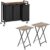 HOOBRO Laundry Sorter 3 Sections and Folding TV Tray Tables Set of 2 Bundle BF76XY01-BG25BZ01
