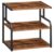 HOOBRO Printer Stand, 3-Tier Desktop Printer Table, Under Desk Printer Storage Office Organizer, Storage Rack with Adjustable Shelf, for Home Office, Kitchen, Living Room, Rustic Brown BF06PS01