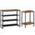 HOOBRO Shoe Rack and End Table Bundle, 4 Tier Shoe Storage Organizer with 3 Oxford Fabric Shelves and Nightstand with 2-Layer Storage Shelves BF47XJ01G1-BF09BZ01