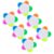 HOODANCOS 6 Pcs Petal-shaped Fluorescent Highlighters Marker Pens No Ink Leakage and No Peculiar Smell, Plastic Writing Supplies for Students Taking Notes and Graffiti