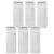 HOODANCOS 6pcs Reading List Bookmark for Teachers and Organized Readers Lightweight Reusable Paper Bookmarks with Writable Reading Goal Tracker and Classrooms