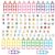HOOJOJO Alphabet Matching Felt Set with Picture Tokens, Flat Felt Letter Cards, Hook and Loop Dots, Classroom Teaching Supplies for Felt Board Activities