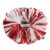 Hooshing 2PCS Red and White Professional Pom Poms Cheerleading with Handle