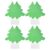 HOOTNEE Christmas Tree with Pre-Cut Shapes Green 50pcs Cardstock Paper Promotes Creativity for DIY Holiday Craft Cards for Parent Bonding and Classroom Decorations