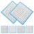 HOOWIFFY 10 Sheets Math Table Number Chart 1-100 Laminated Double-sided Educational Chart for Writing and Counting Consecutive Numbers, Paper Material Early Education Resource