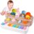 HOPANDOS Interactive Pop Up Animal Toy with Piano Keys, Music & Lights, Montessori Cause and Effect Toys for 3+ Year Old, STEM Fine Motor Skills Baby Toy for Infants 6-12 Months, Toddler Birthday Gift