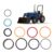 HOPESPANNER 87311845 Hydraulic Lift Arm Lift Cylinder Seal Kit for Case IH L130 for for New Holland Loader 110TL 7106 7108 7308 Fits 1-3/4” Bore – 1” Rod
