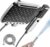 HOPOPRO 2-in-1 High Pressure Rain Shower Head with Handheld, Chrome Dual Showerheads with Hose, Tool-Free Install