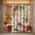 Horaldaily Fall Shower Curtain for Bathroom Farmhouse Watercolor Fall Harvest Bath Burnt Orange Curtain Set Waterproof Fabric 72×72 Inch with Hooks