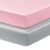 Horbaunal 2 Pack Satin Pack n Play Sheets, Blush Pink & Grey