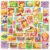 HORIECHALY Scratch and Sniff Stickers for Kids, 300 PCS Large Scented Stamp Stickers, Smelly Reward Classroom Stickers for Teachers and Students, 30 Designs, 5 Fruit Scents, Party Favors