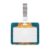 Horizontal ID Badge Holder, with Lanyard,Sunflower Colored Glass