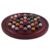 HOROW 12.6 Inches Large Marble Solitaire Board Game Wooden Classic Natural Stone Marbles Solitaire Game Set Containing 36 Colored Natural Stone Marbles Strategy and Smart Games (red Walnut)