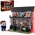 Horror Movie Figure & Haunted House Building Blocks Kits with Led Light for Halloween Decor Compatible for Lego, Collectible Decoration Building Toy, Creative Present for Fans Adults Christmas Holiday