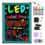 Hosim LED Message Writing Board, 28”x 20″ Neon Signs Chalkboard Menu Board, 16 Colors Light Board, LED Sign Board, LED Note Board for Restaurant Display Light Up Sign