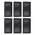 Hosrivae 6 Pack Plant Germination Trays with Holes, Black PP Growing Plates Gardening, Nursery Propagation and Small Plants, 54.5×28.5cm(With holes)