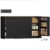 HOSTACK 59″W Kitchen Buffet Cabinet with Storage, Coffee Bar Cabinet, Black