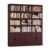 HOSTACK 71″ Tall Triple Wide Bookshelf with Storage Drawers & Doors, Cherry