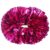 Hotfiary 2 Pcs Cheerleading Pom Poms for Kids Adults, Metallic Matte Iridescent Cheering with Baton Handle Boys Girls Women Men Team Spirit Dance School Sport Games Competition, Hot Pink