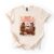 Hot Ghouls Reading Society Halloween Tee Top, Natural, X-Large