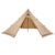 Hot Tent for 4 Persons, Portable Winter Tipi Tent with Stove Jack, Waterproof Canvas Camping Tents, Lightweight 4 Season Shelter Tents for Hiking Fishing Backpacking, M Size
