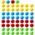Hotusi 60Pcs Game Replacement Marbles Balls Compatible with Hungry Hungry Hippos
