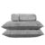 Houieso Penguin Velvet Fitted Sheet, 15″ Deep Pocket Design, One Brown Fitted Sheet, Two 20 * 30” Pillowcases, 3-Piece Set (Grey, Full)
