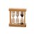Hourglasses Timer, Mini Wooden Sand Timer Hourglassclock, Battery-Free, Sand Timers Set for Cooking Classroom Exercise Home Office Decor (Style B 1Min 3Min 5Min)