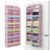 Housables Weekly Clothes Organizer for Kids, Days of the Week Clothes Organizer, Kids Closet, Daily Outfit Storage, Monday through Friday Clothing, Weekday, School, Hanging, Over Door, 12 Shelf, Pink