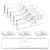 HOUSEDOMO Nameplate for Doors with Adhesive Tapes – 20 Pack 2×8 Inch Clear Acrylic Office Door Name Plate Classroom Wall Name Plate Holder Horizontal Nameplate Holder Plastic Sign Frame