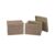 Household Essentials Square Canvas Storage Box With Lid, 15x15x10 in., Latte, Set of 2
