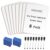 HOUYEE 8 Pack Small White Board Dry Erase Boards, 9 x 12 Inch Double Sided Mini Dry Erase LapBoards with 8 Erasable Pen & 8 Erasers, Handheld Whiteboards Suitable for Offices, Homes, Classrooms