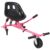 Hoverboard Go Kart Seat Attachment, Adjustable Frame W/Dual Shock Absorbers, Fits 6.5″ 8″ 10″ Hoverboards, Pink